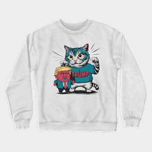 Cats Against Trump Crewneck Sweatshirt